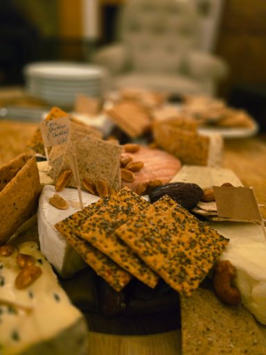 Artisan cheese selection